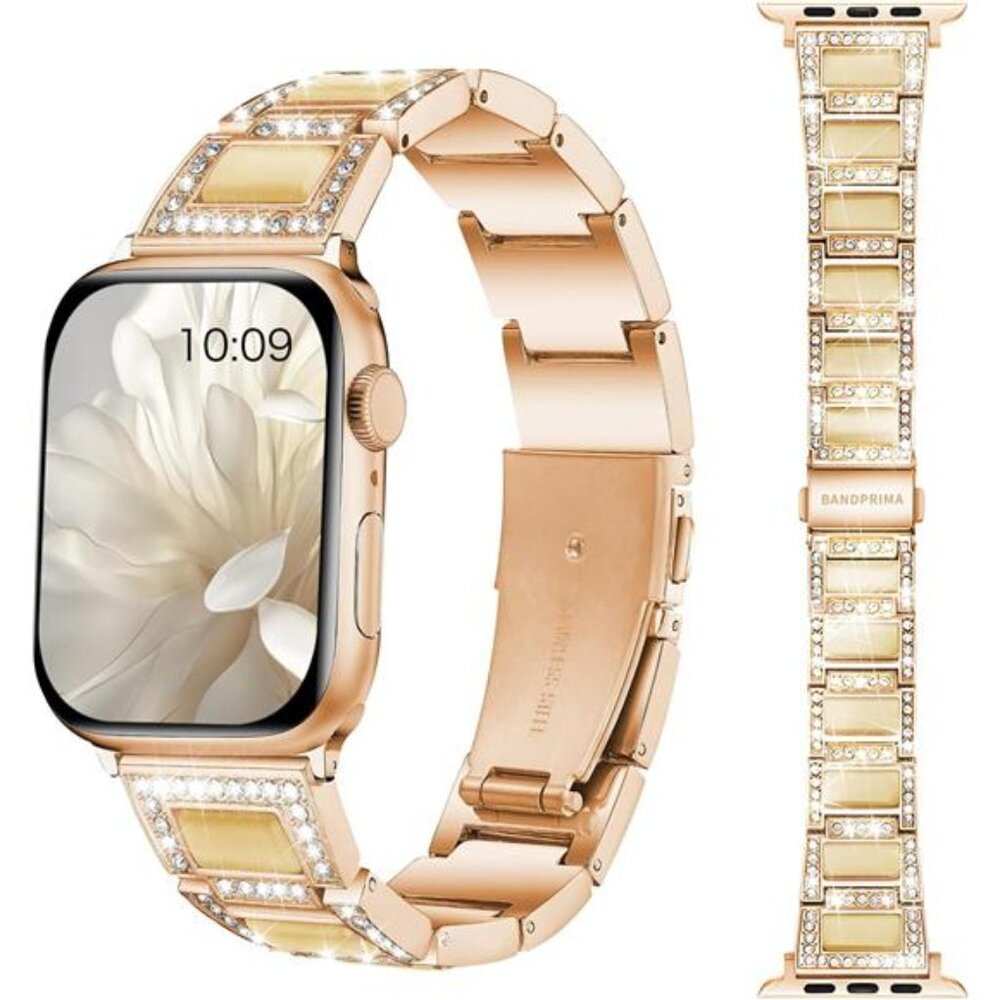 NEW Rose Gold Rhinestone Bling Apple Watch Band